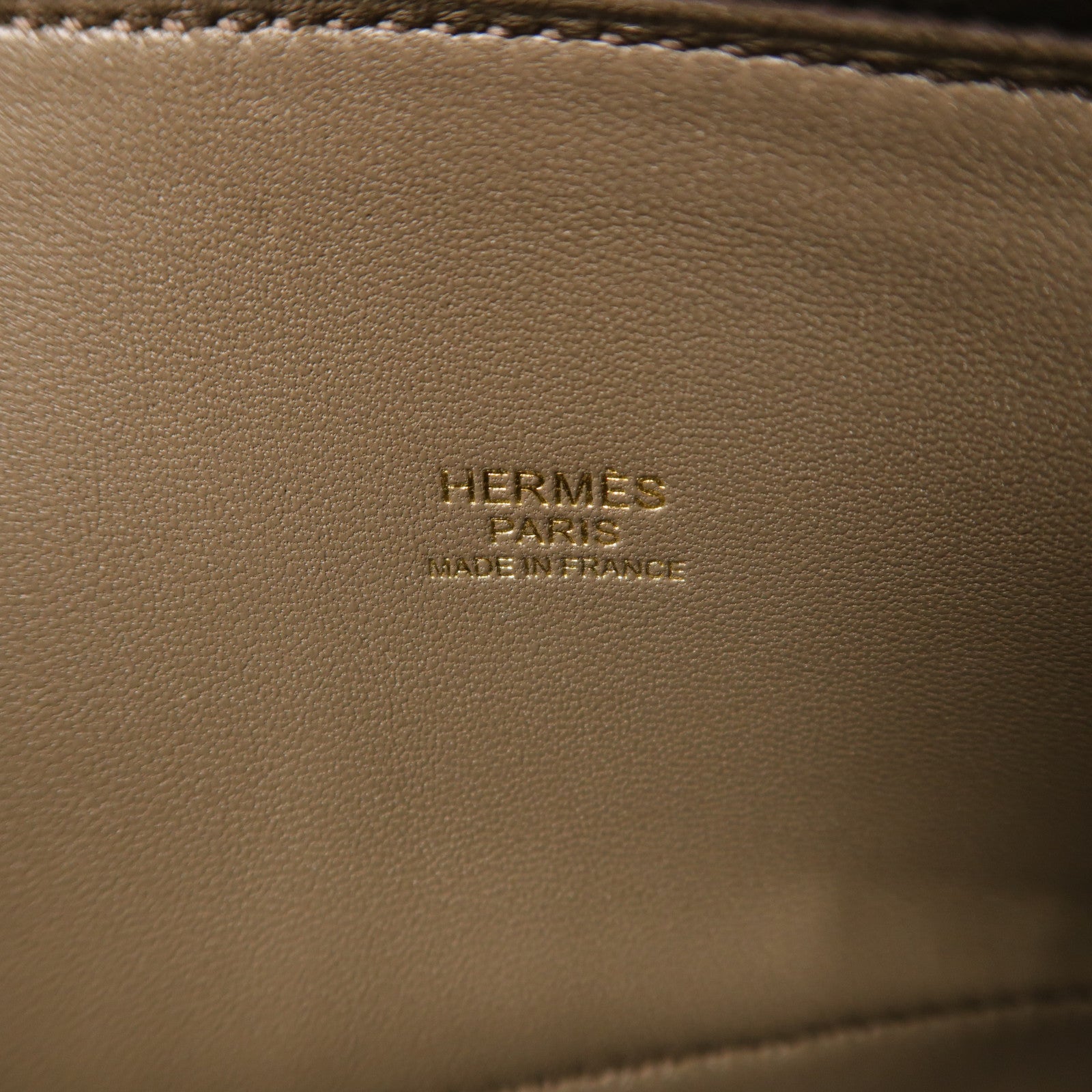HERMES Epsom皮革Bolide 27金扣手挽肩背兩用袋Etain