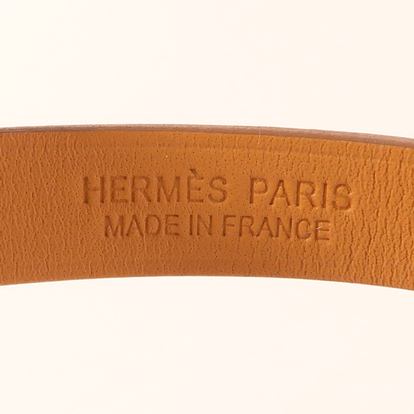 HERMES Swift皮革Kelly Double Tour Bracelet金扣手帶Nata