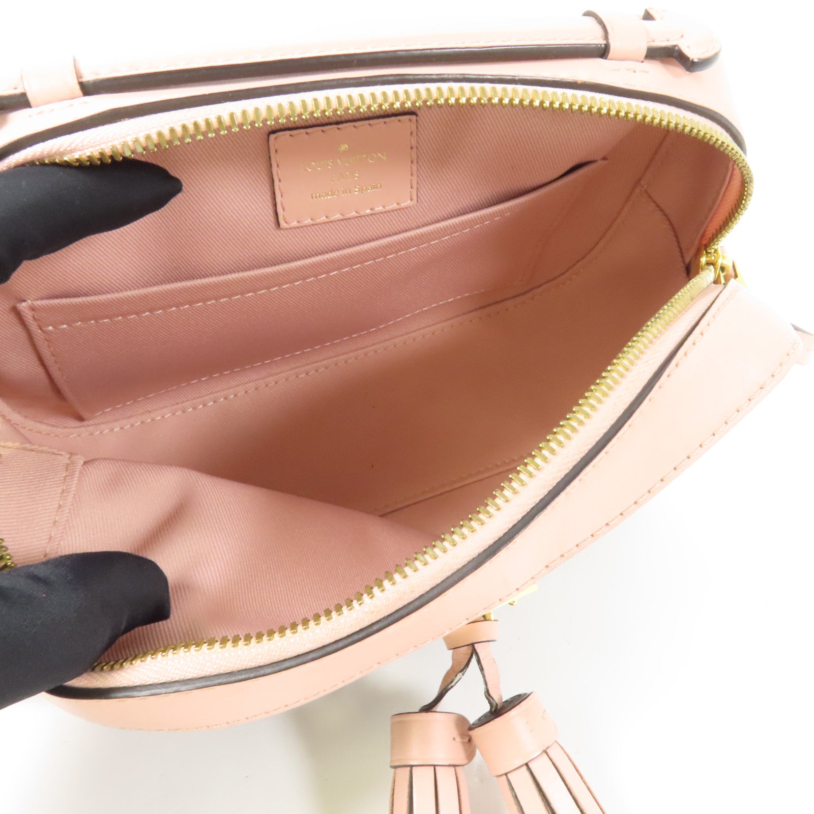 LOUIS VUITTON Monogram Saintonge金扣手挽肩背兩用袋