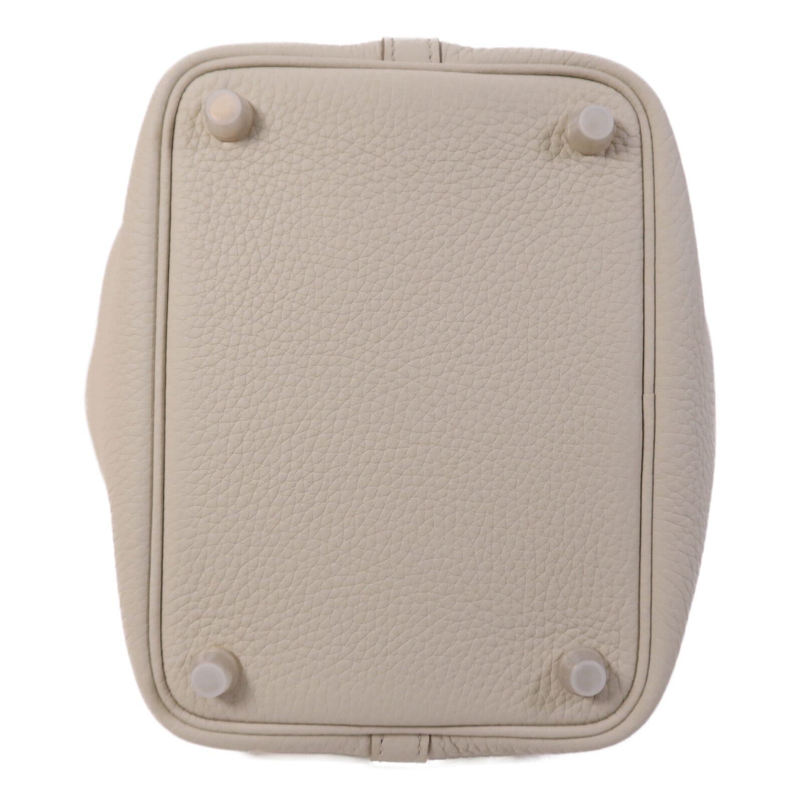 HERMES Clemence皮革Picotin PM金扣手挽袋Nata