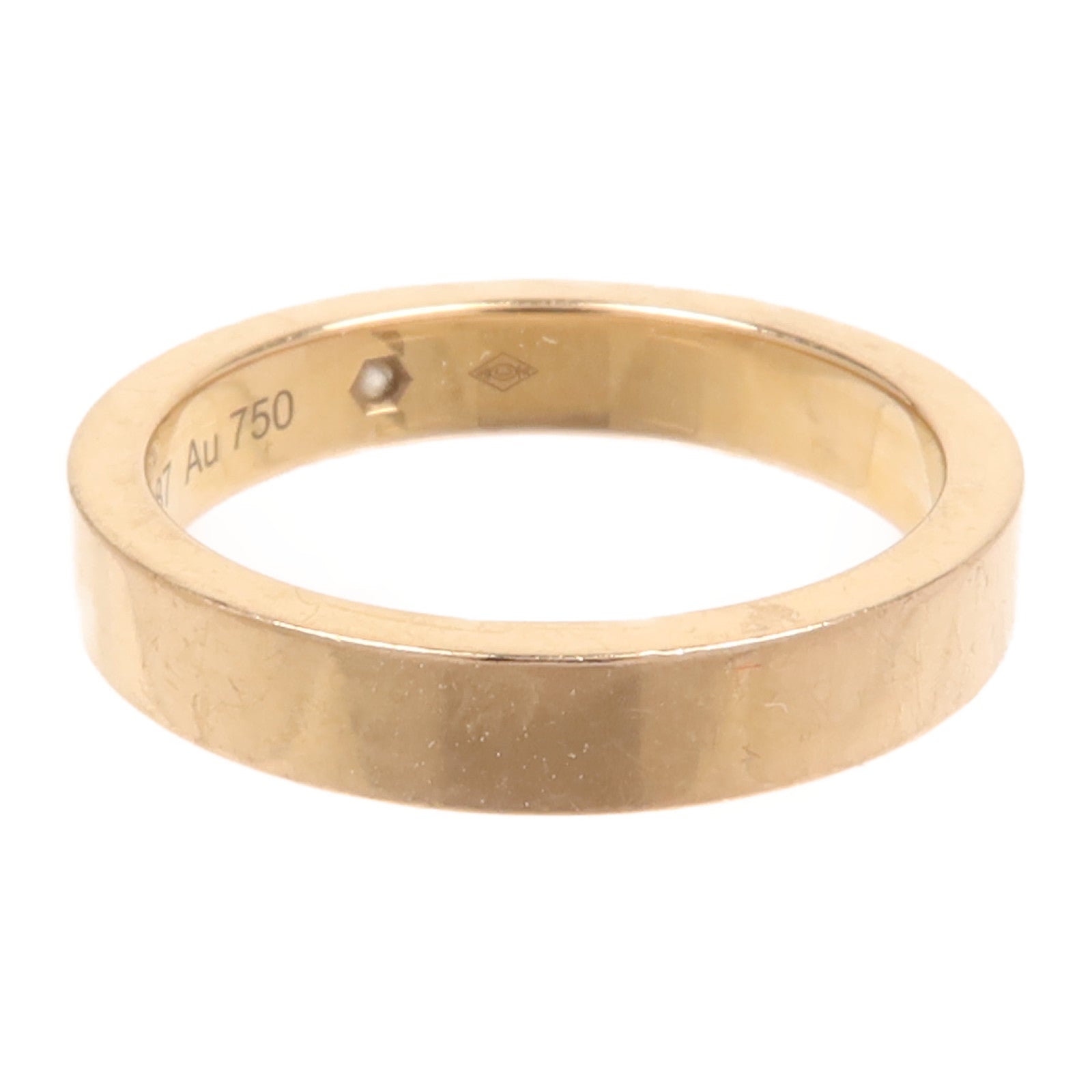 CARTIER 18K玫瑰金C De Diamond 1鑽石戒指Cartier#46/US#3.75