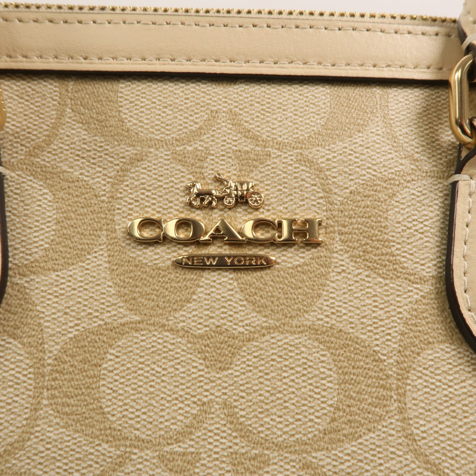 COACH 牛皮皮革2 Way Shoulder Bag手挽肩背兩用袋