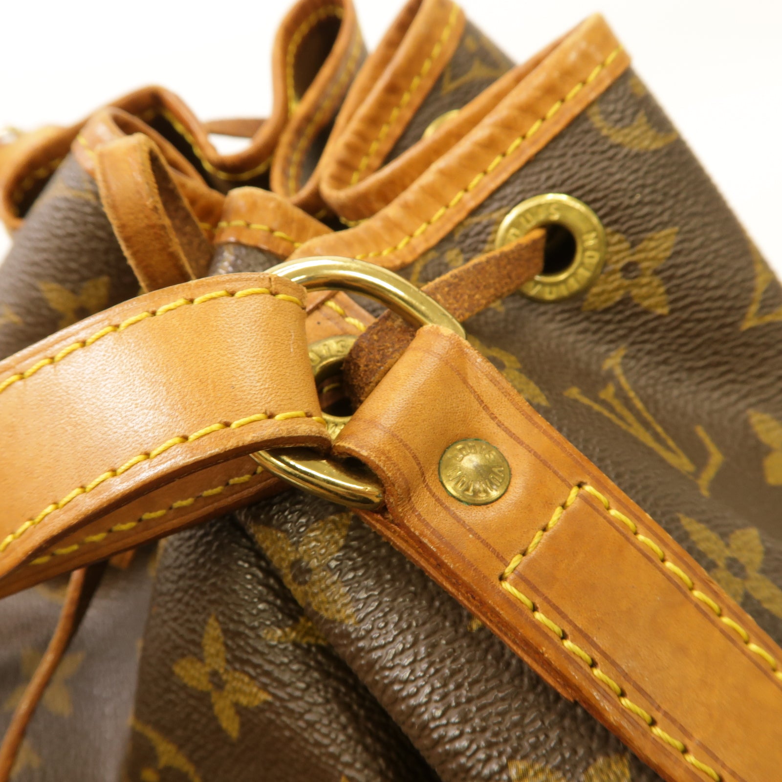 LOUIS VUITTON Monogram Noe金扣肩背袋棕色