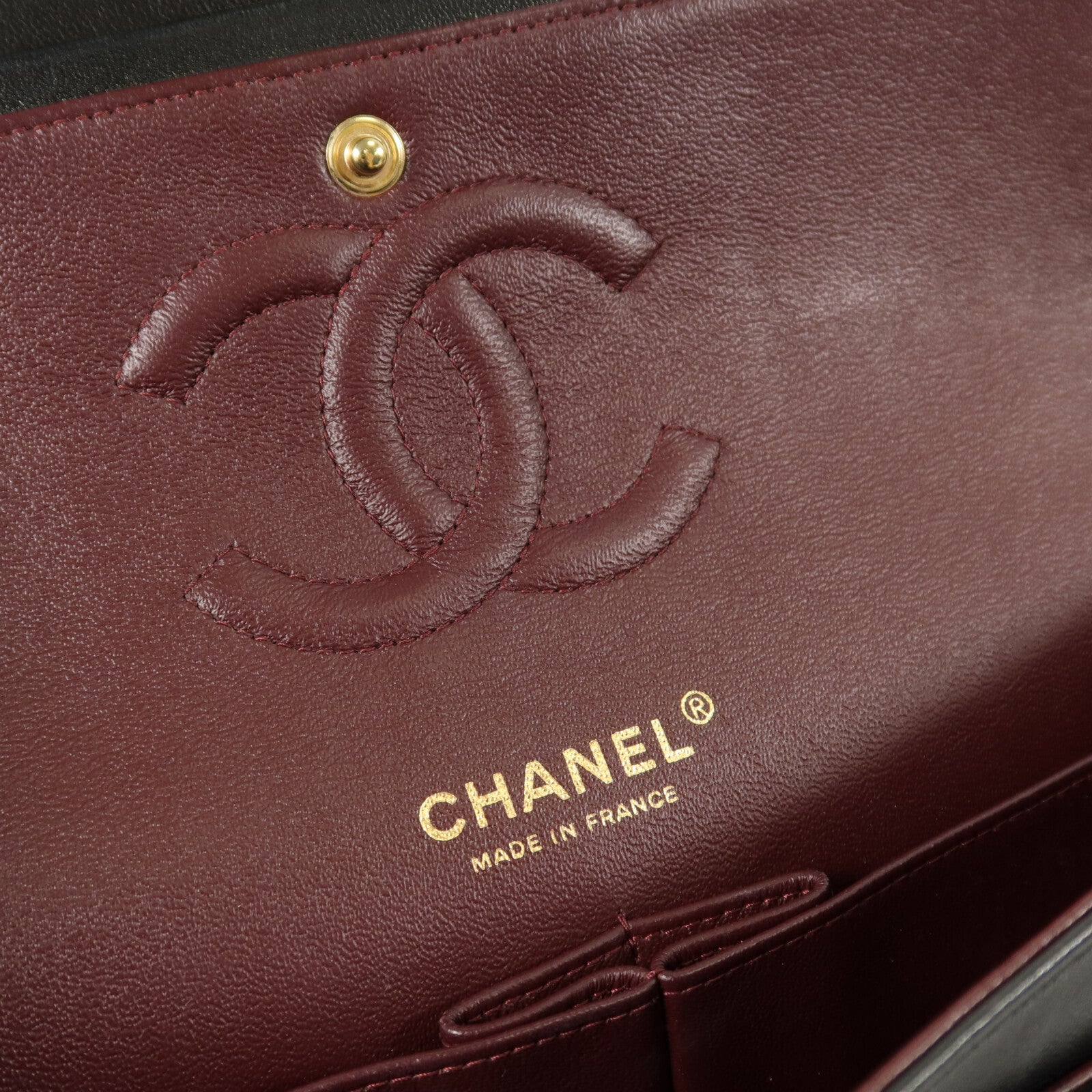 CHANEL 羊皮皮革Classic 25鏈帶肩背袋