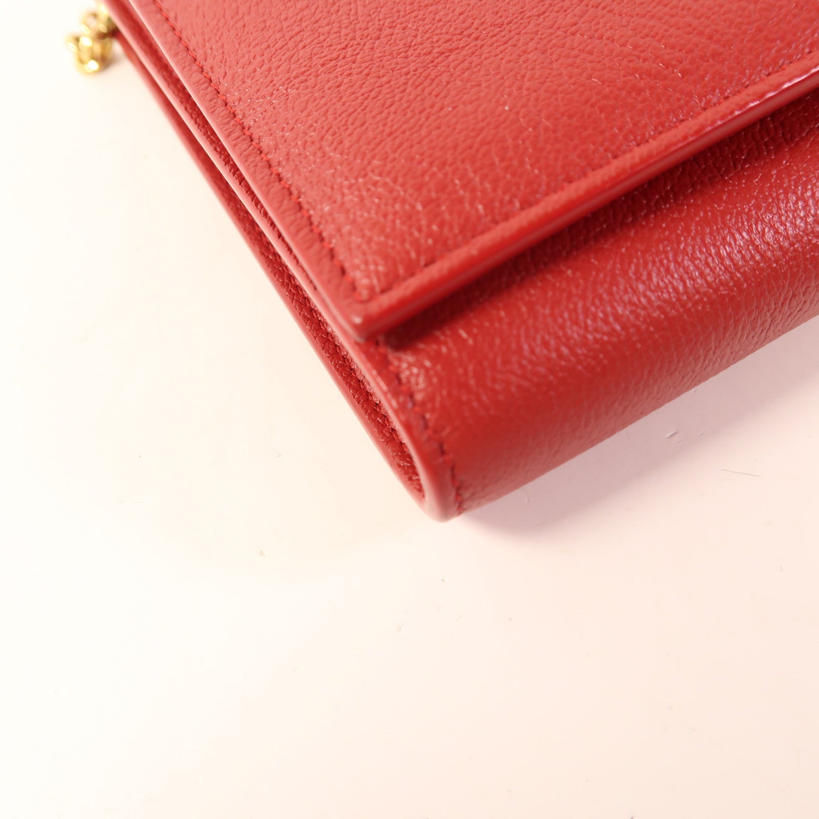 SAINT LAURENT 牛皮皮革Belle De Jour Wallet On Chain金扣鏈帶肩背袋