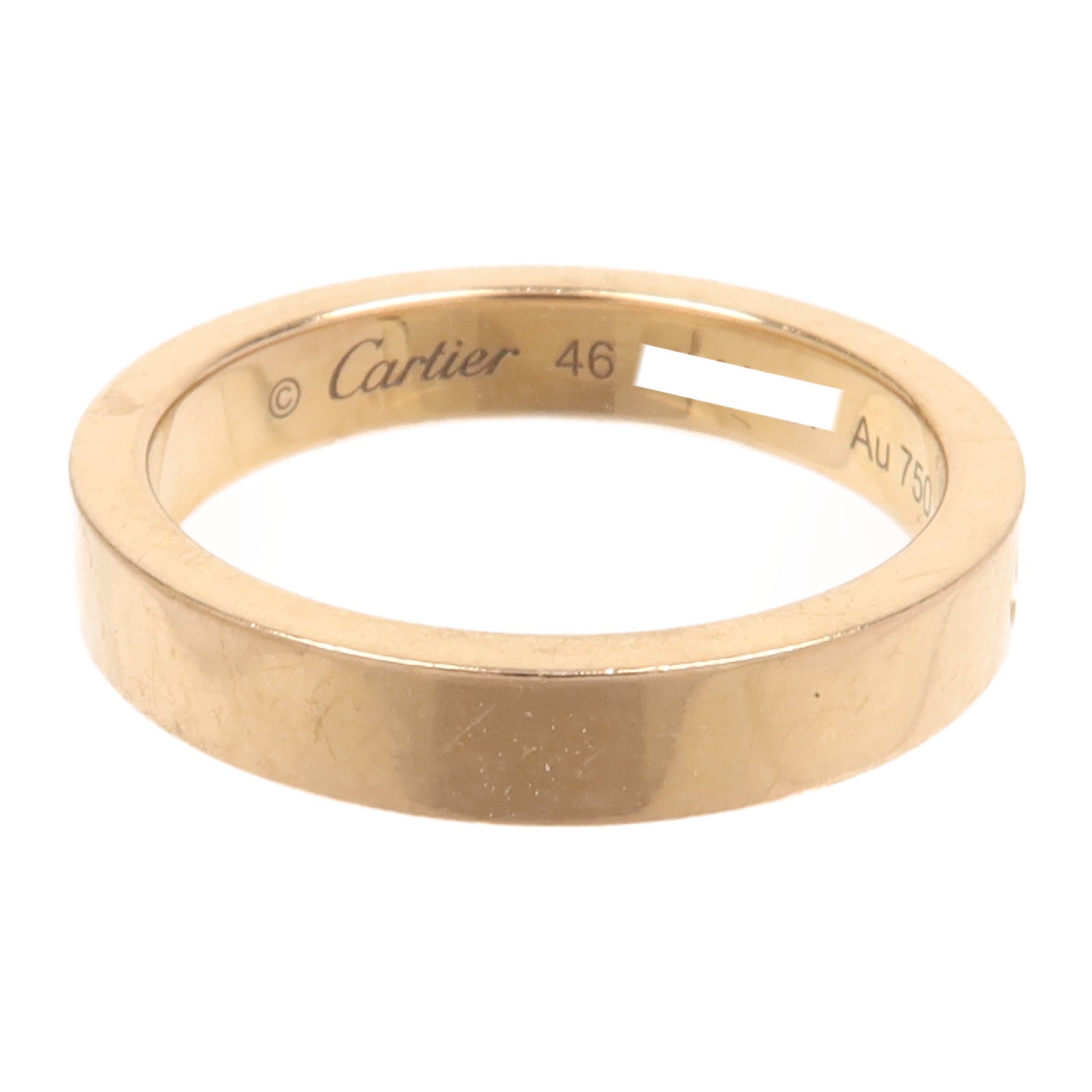 CARTIER 18K玫瑰金C De Diamond 1鑽石戒指Cartier#46/US#3.75