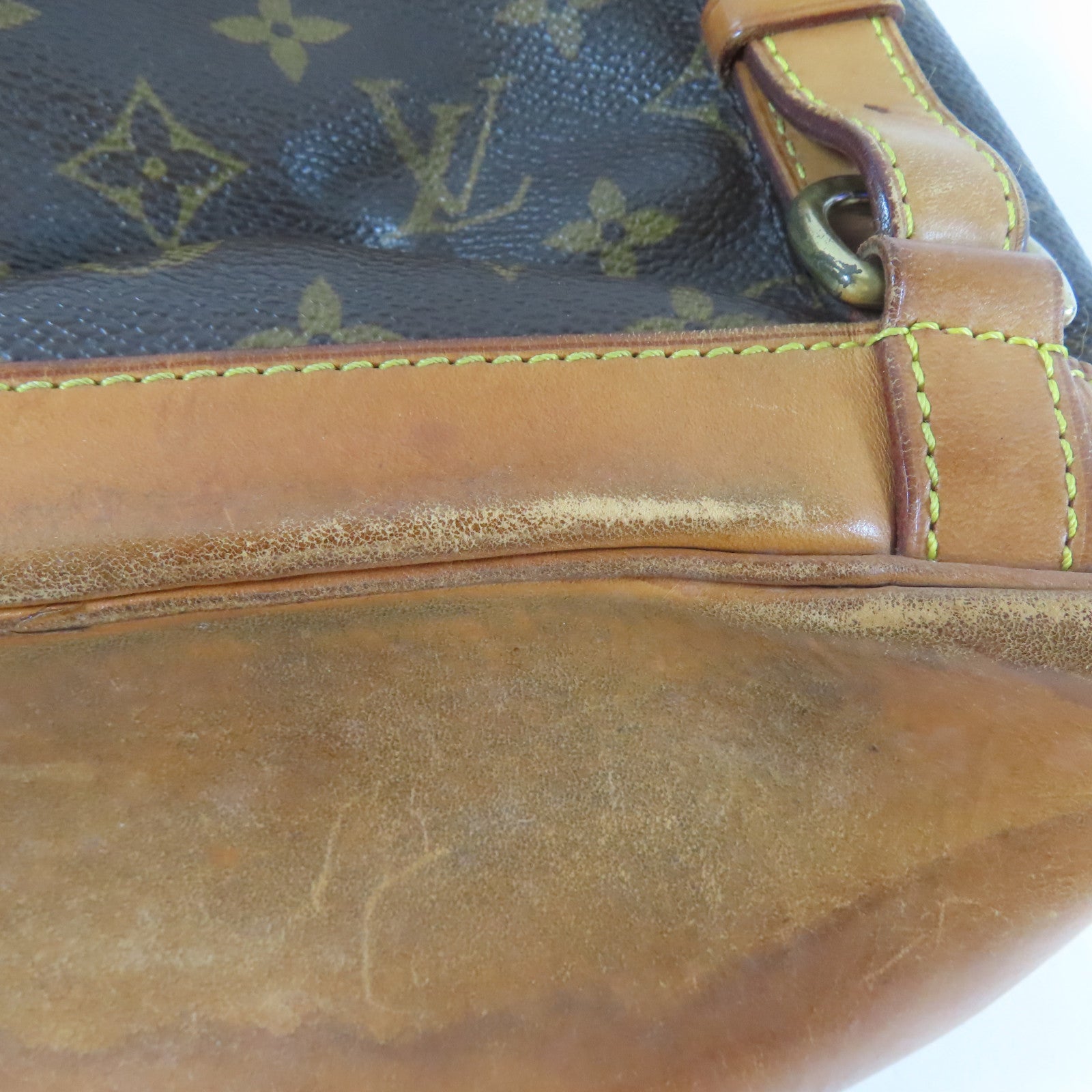 LOUIS VUITTON 【激減優惠】Monogram Montsouris MM金扣背包啡色