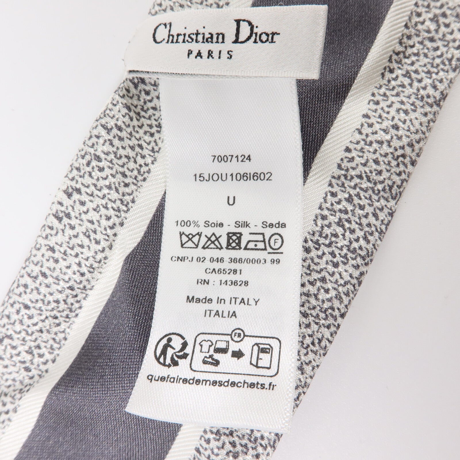 Dior 絲質Toile de Jouy Sauvage Mitzah Scarf絲巾