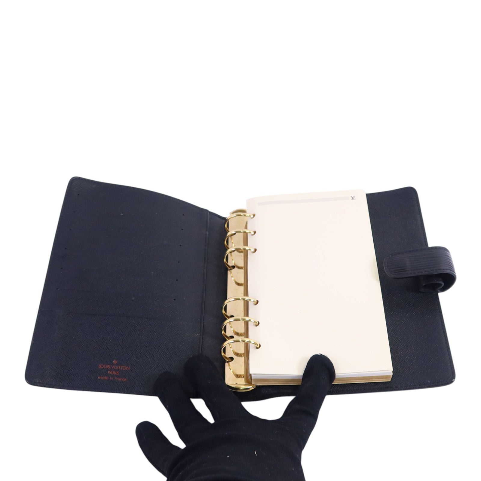 LOUIS VUITTON Epi Agenda MM Notebook金扣筆記本