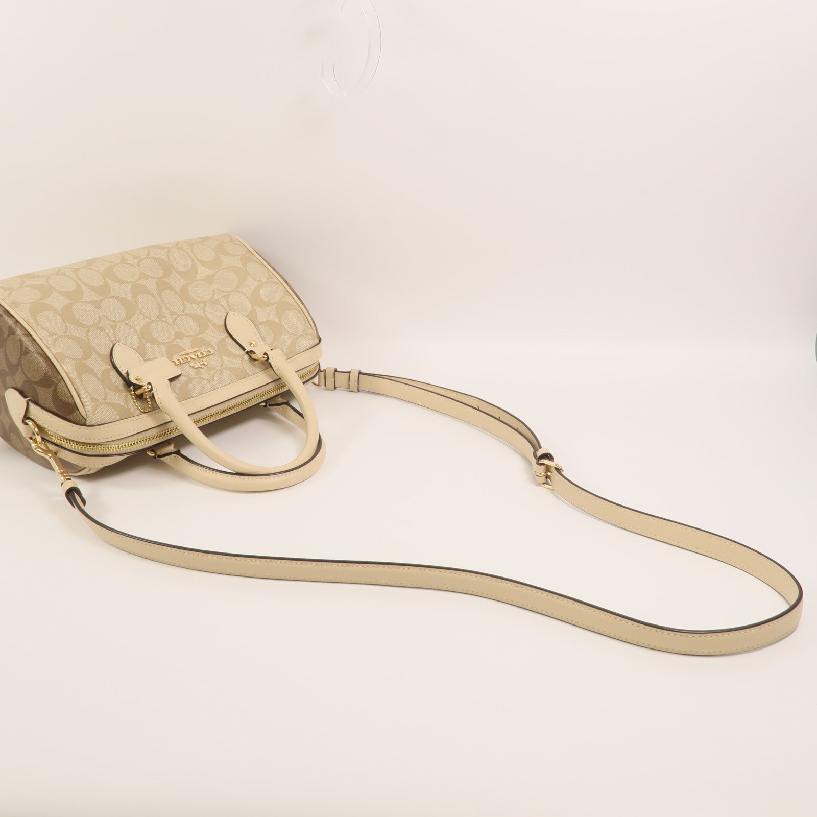 COACH 牛皮皮革2 Way Shoulder Bag手挽肩背兩用袋