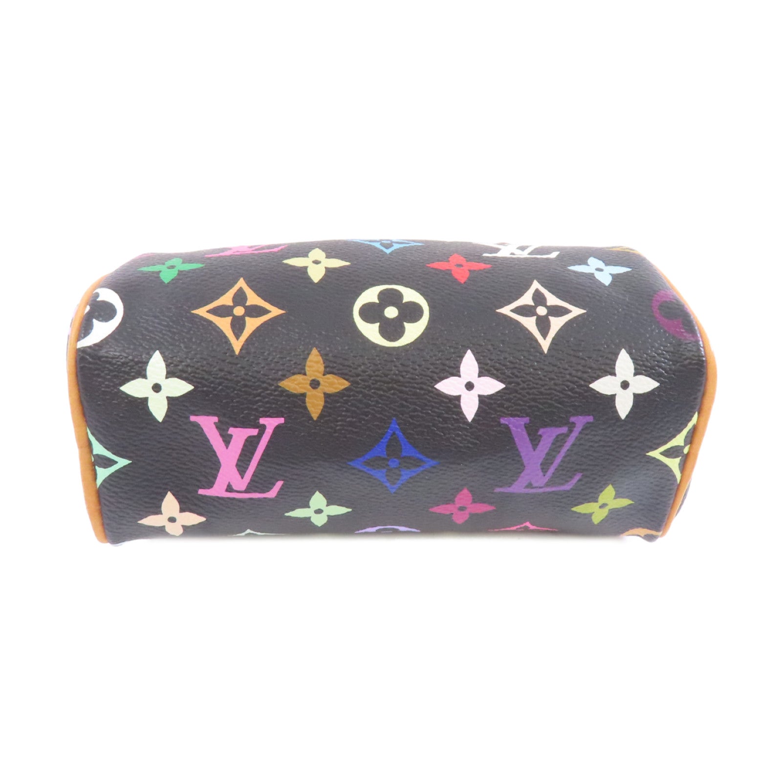 LOUIS VUITTON Monogram Multicolore Mini Speedy金扣手挽袋黑色