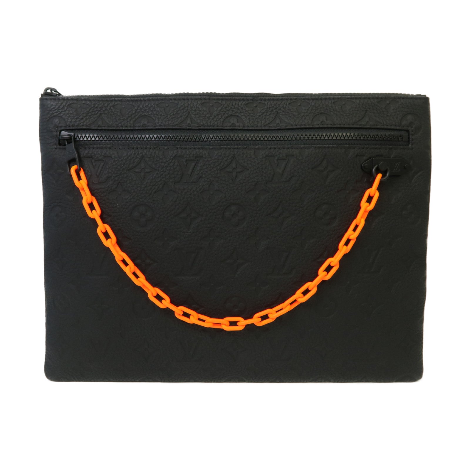 LOUIS VUITTON 【激減優惠】Taurillon Monogram Pochette A4手拿包黑色