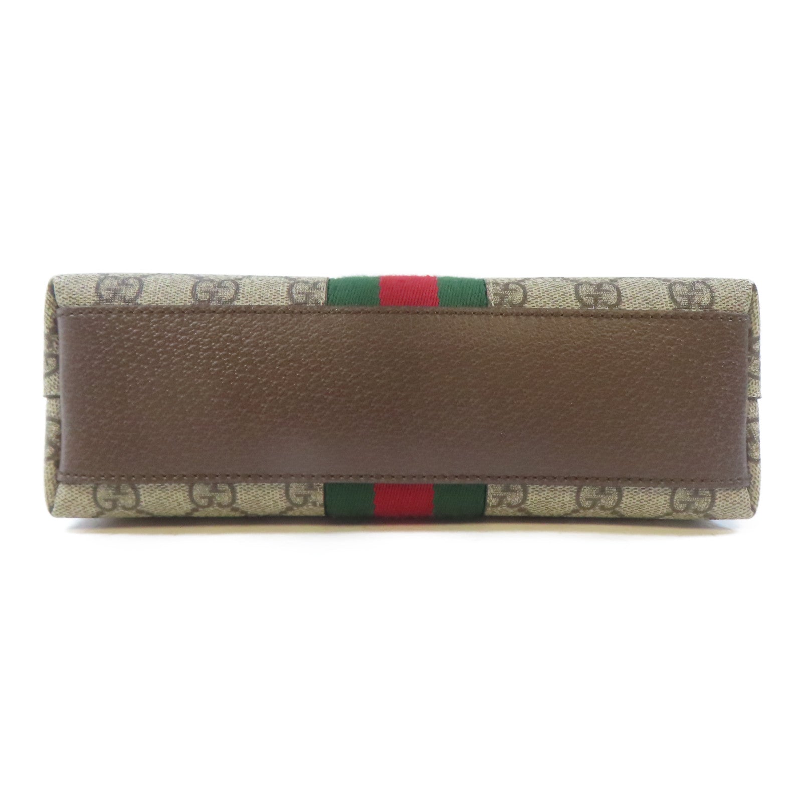 GUCCI 塗層帆布Ophidia GG金扣肩背袋啡色