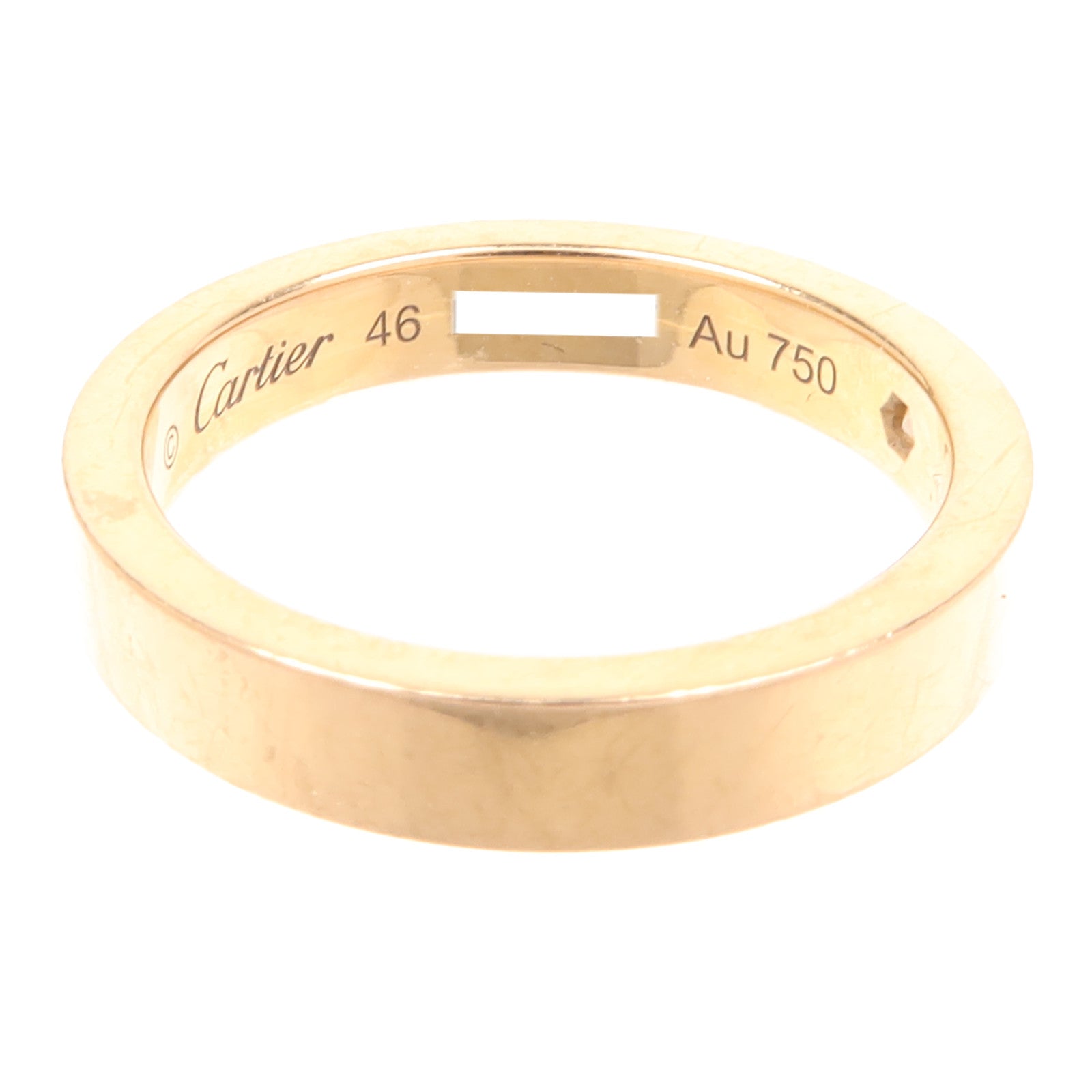 CARTIER 18K玫瑰金C De Diamond 1鑽石戒指Cartier#46/US#3.75