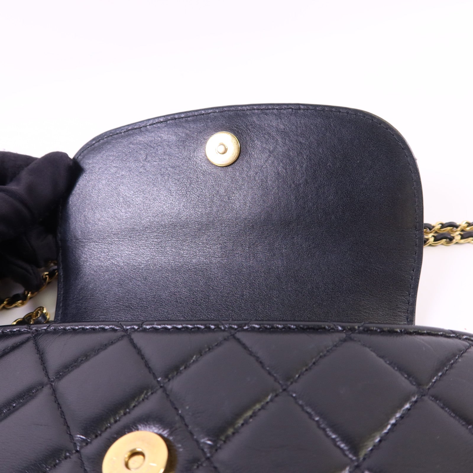 CHANEL 羊皮皮革Chain Shoulder Bag金扣鏈帶肩背袋