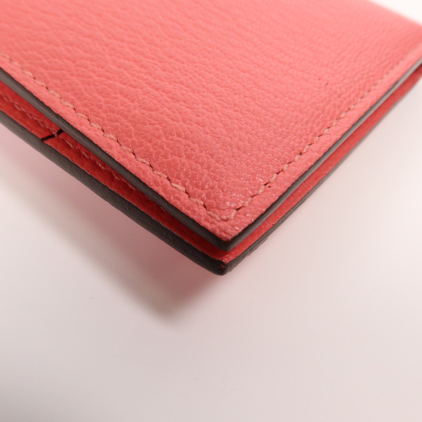HERMES Chevre皮革Bearn Wallet銀扣長錢包