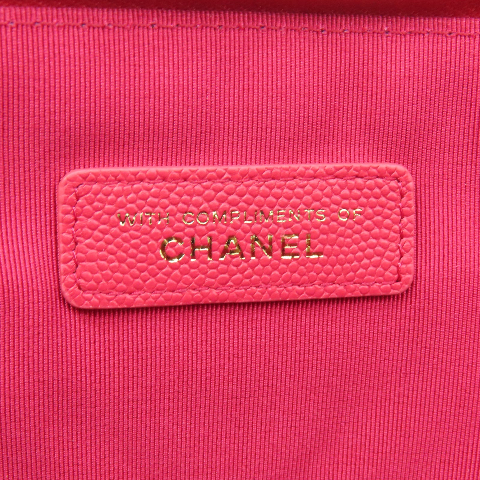CHANEL 【清倉大減價】菱格/斜紋牛皮皮革Clutch金扣手拿包紅色