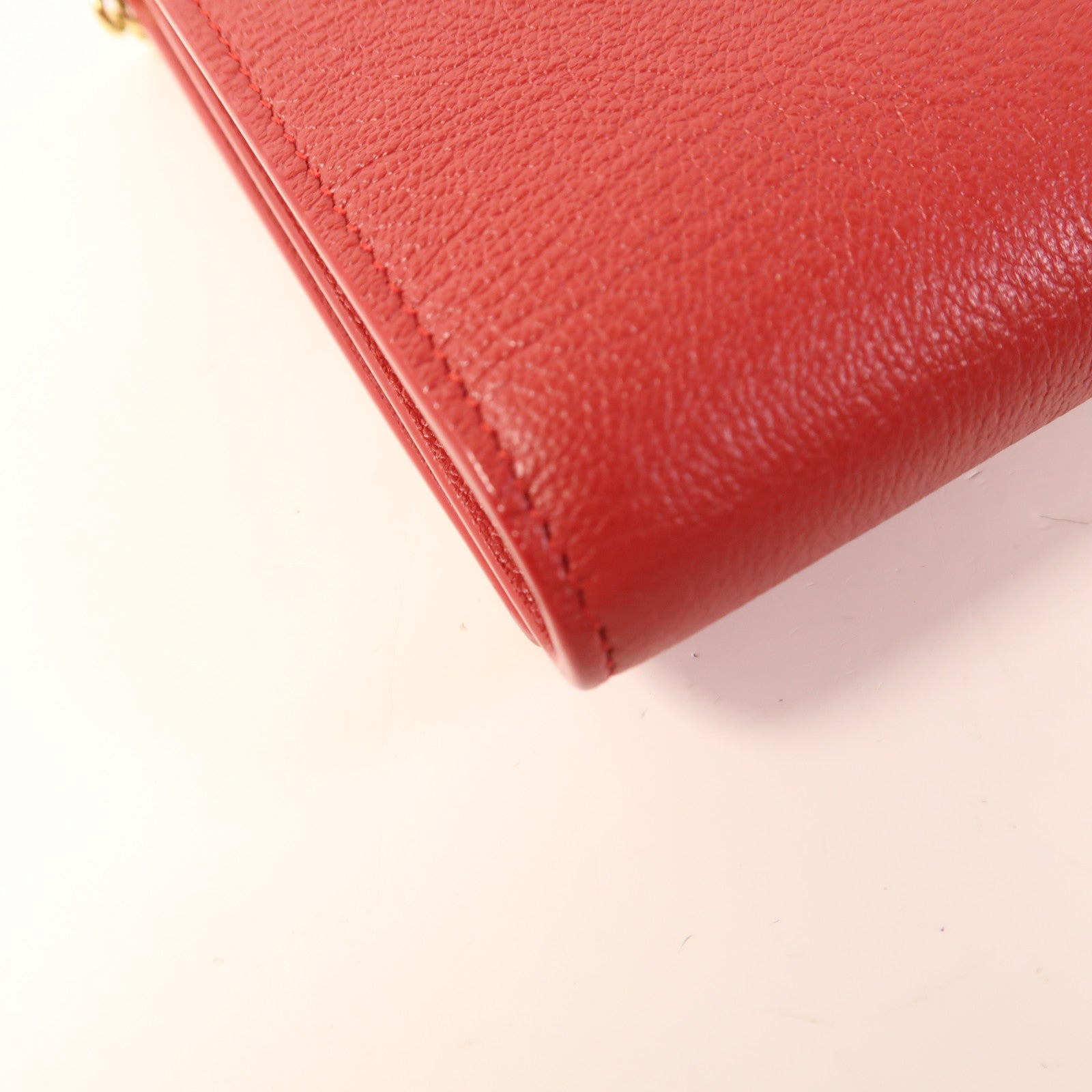 SAINT LAURENT 牛皮皮革Belle De Jour Wallet On Chain金扣鏈帶肩背袋