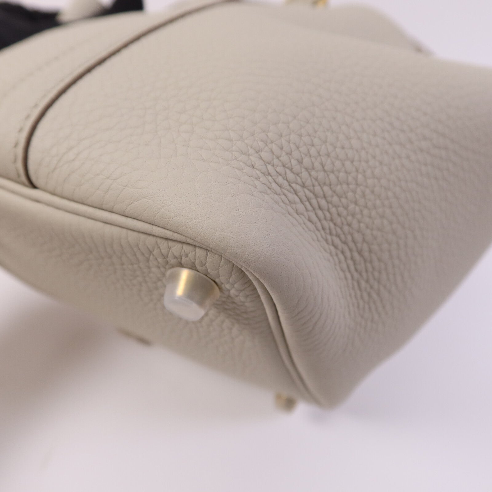 HERMES Clemence皮革Picotin PM金扣手挽袋Nata