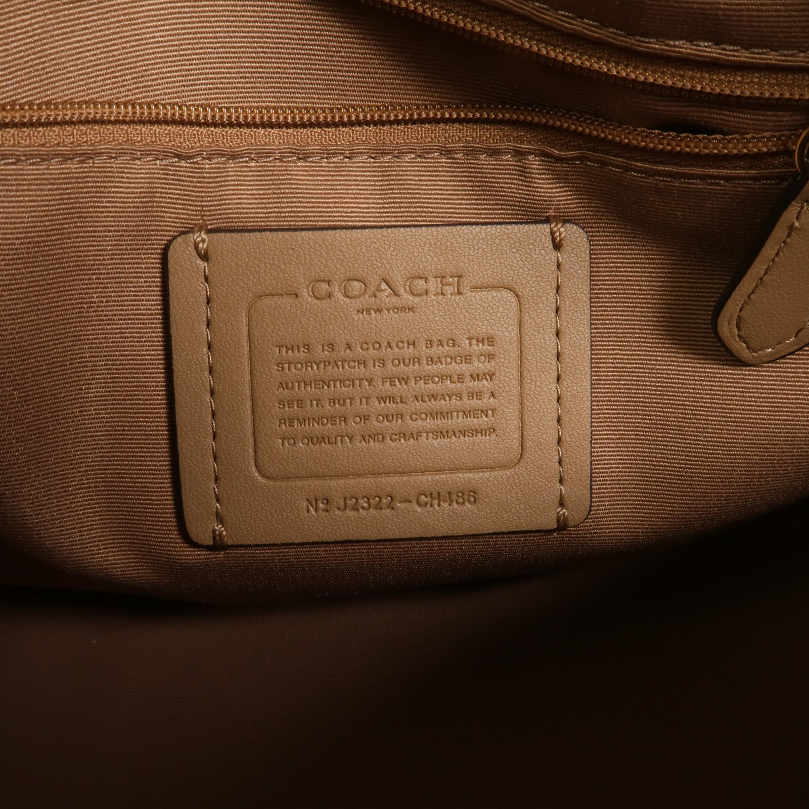 COACH 牛皮皮革2 Way Shoulder Bag手挽肩背兩用袋