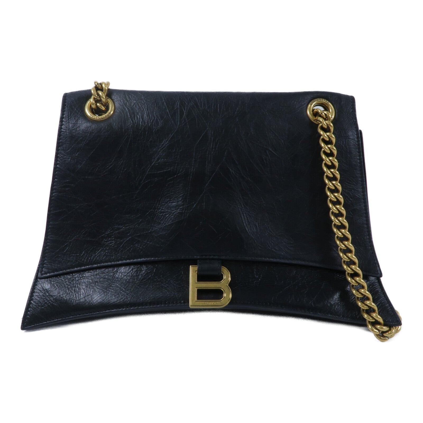 BALENCIAGA 牛皮皮革Crush Mrdium鏈帶肩背袋