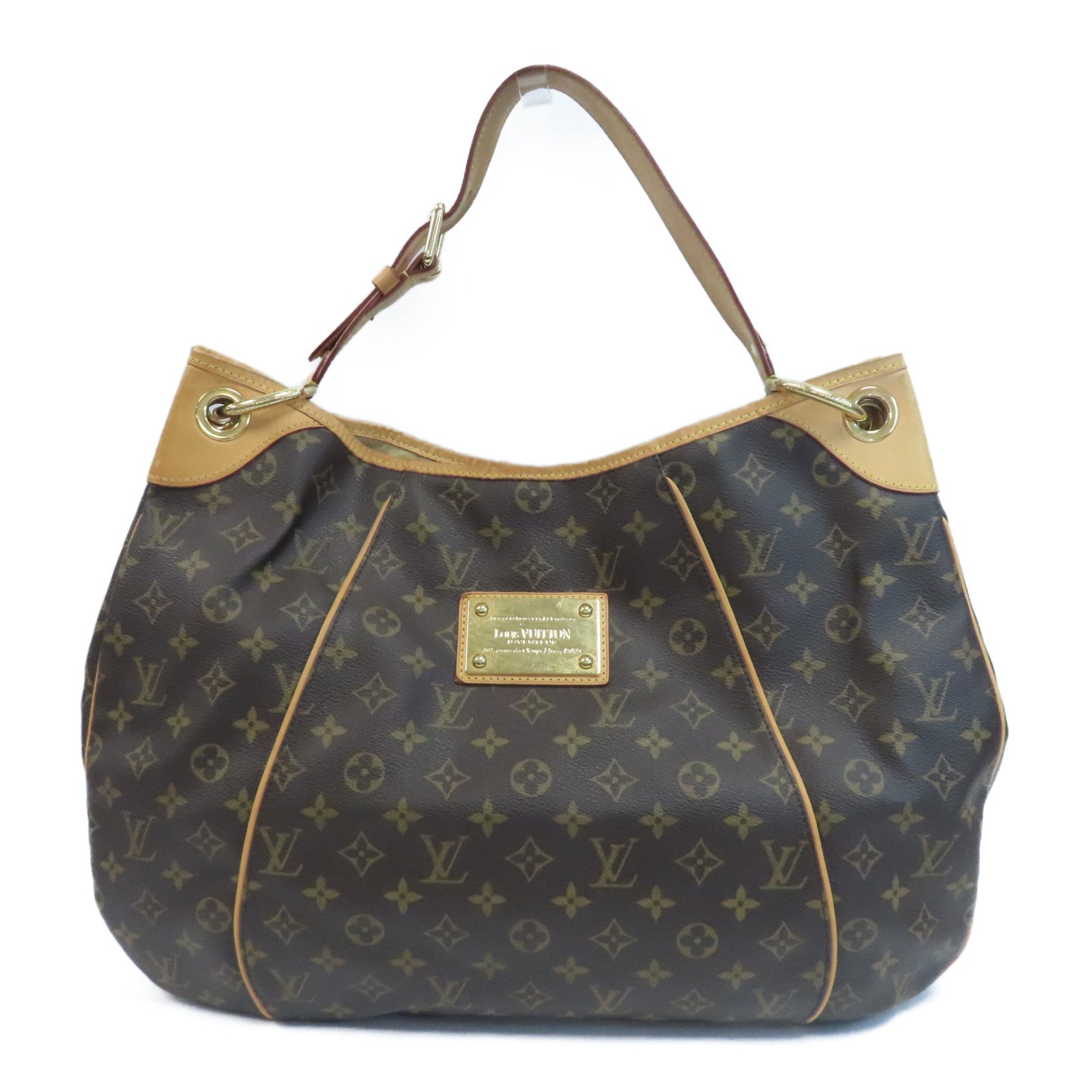 LOUIS VUITTON 【激減優惠】Monogram Galliera PM金扣肩背袋啡色