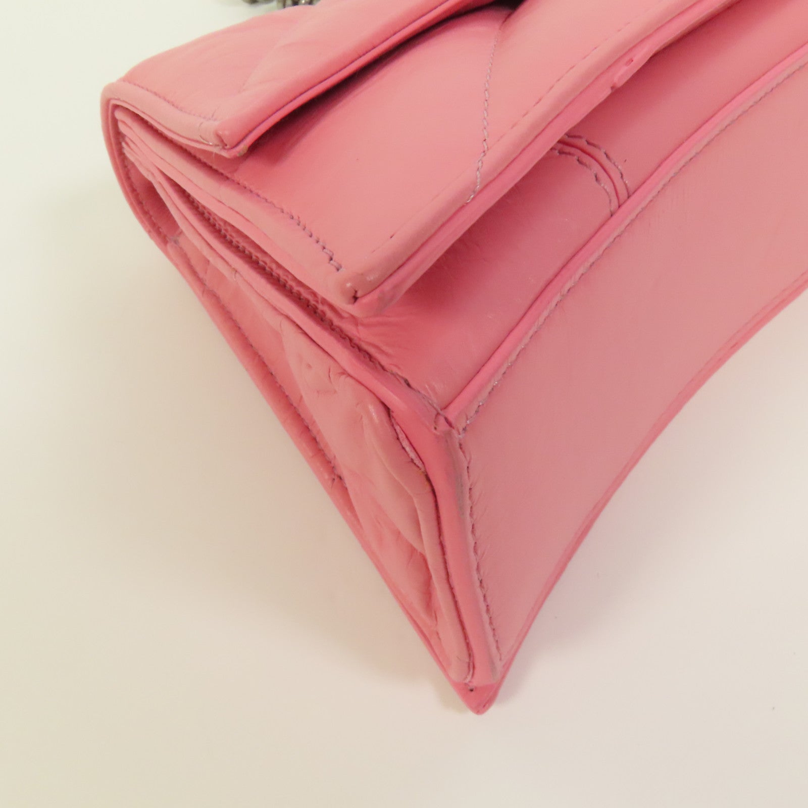 BALENCIAGA 牛皮皮革Crush Small銀扣鏈帶肩背袋