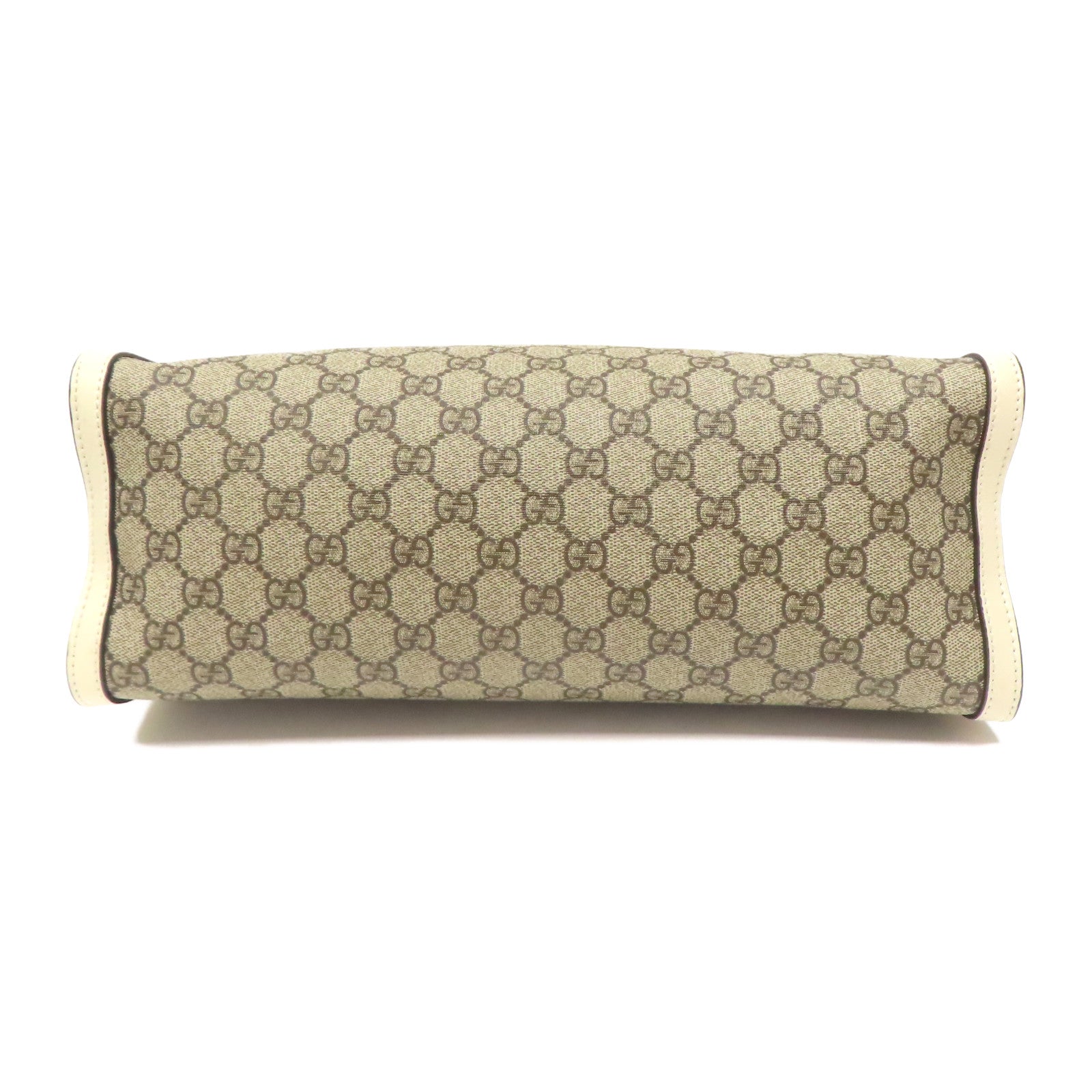 GUCCI 【激減優惠】塗層帆布Shoulder Bag金扣肩背袋啡色
