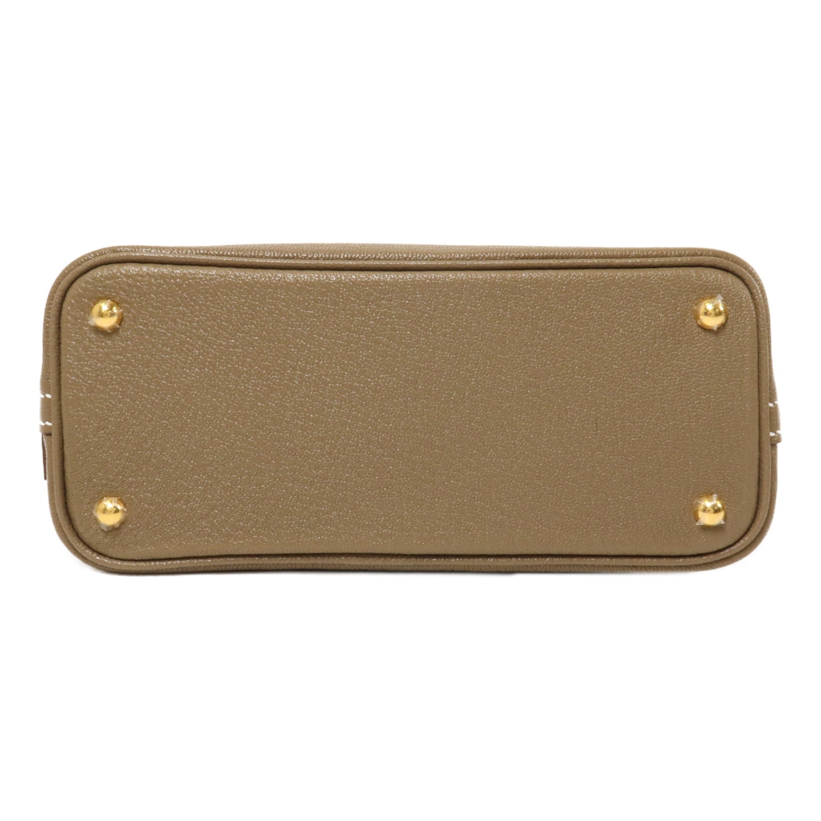 HERMES Chevre皮革Mini Bolide手挽肩背兩用袋Etoupe