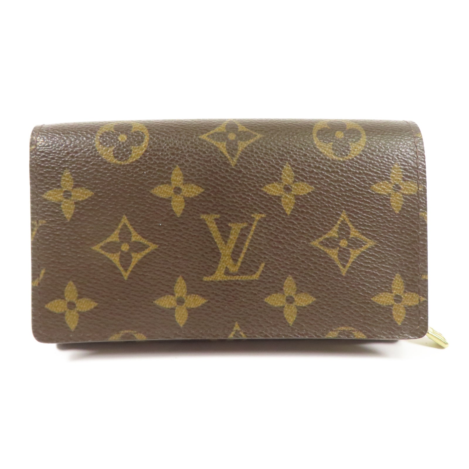 LOUIS VUITTON Monogram Porte Monnaie Tresor金扣錢包