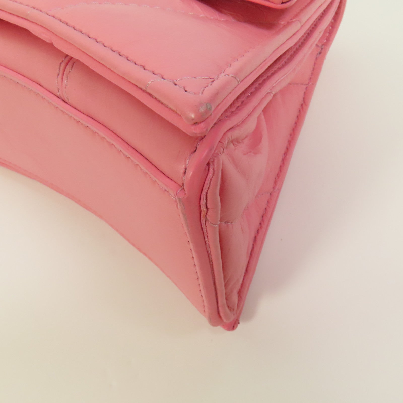 BALENCIAGA 牛皮皮革Crush Small銀扣鏈帶肩背袋