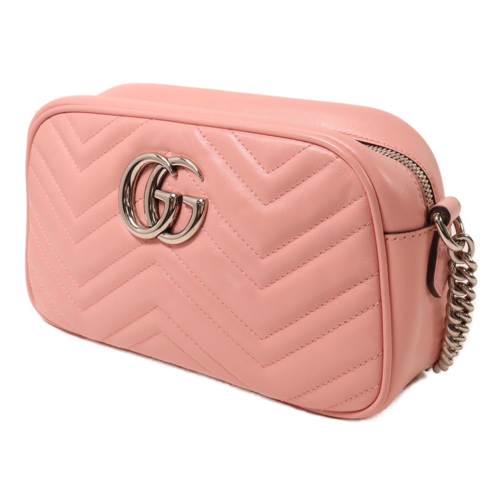 GUCCI 牛皮皮革GG Marmont Small鏈帶肩背袋