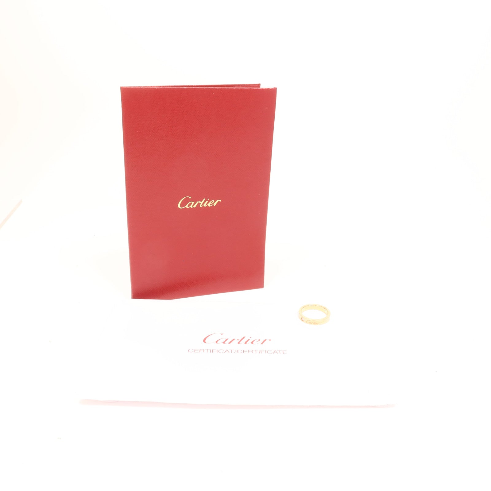 CARTIER 18K玫瑰金C De Diamond 1鑽石戒指Cartier#46/US#3.75