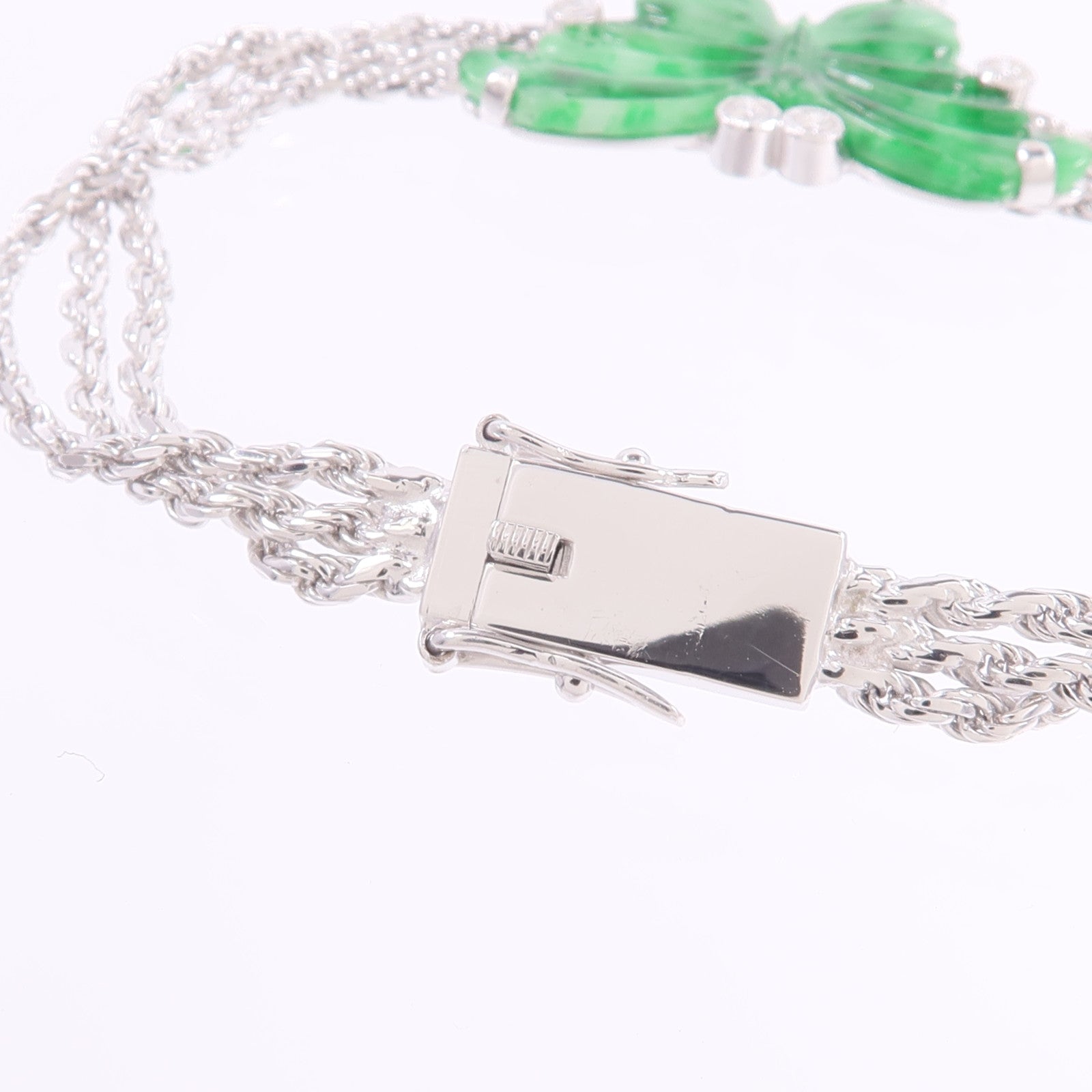 JEWELRY 18K白金Jade Bracelet翡翠手鏈