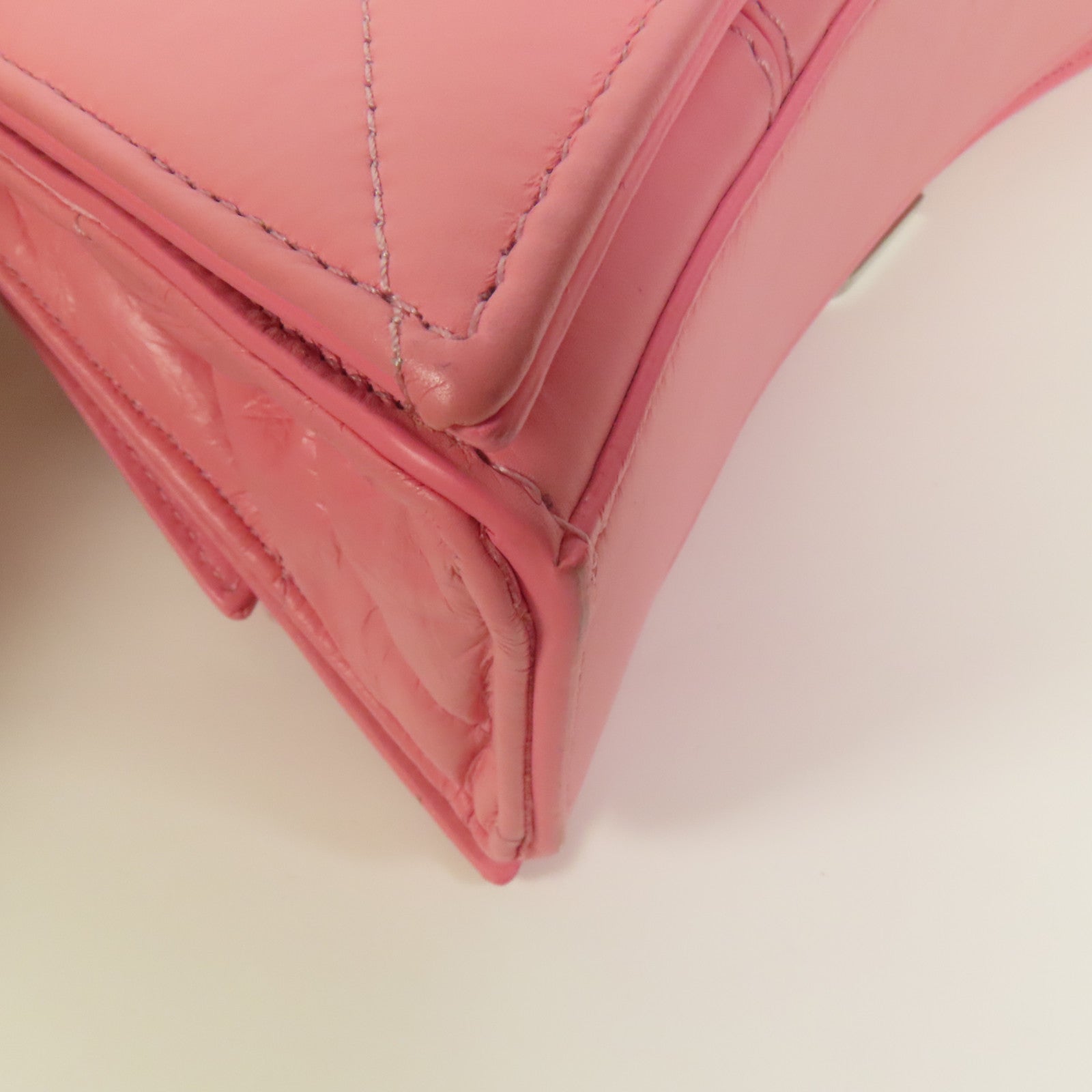 BALENCIAGA 牛皮皮革Crush Small銀扣鏈帶肩背袋