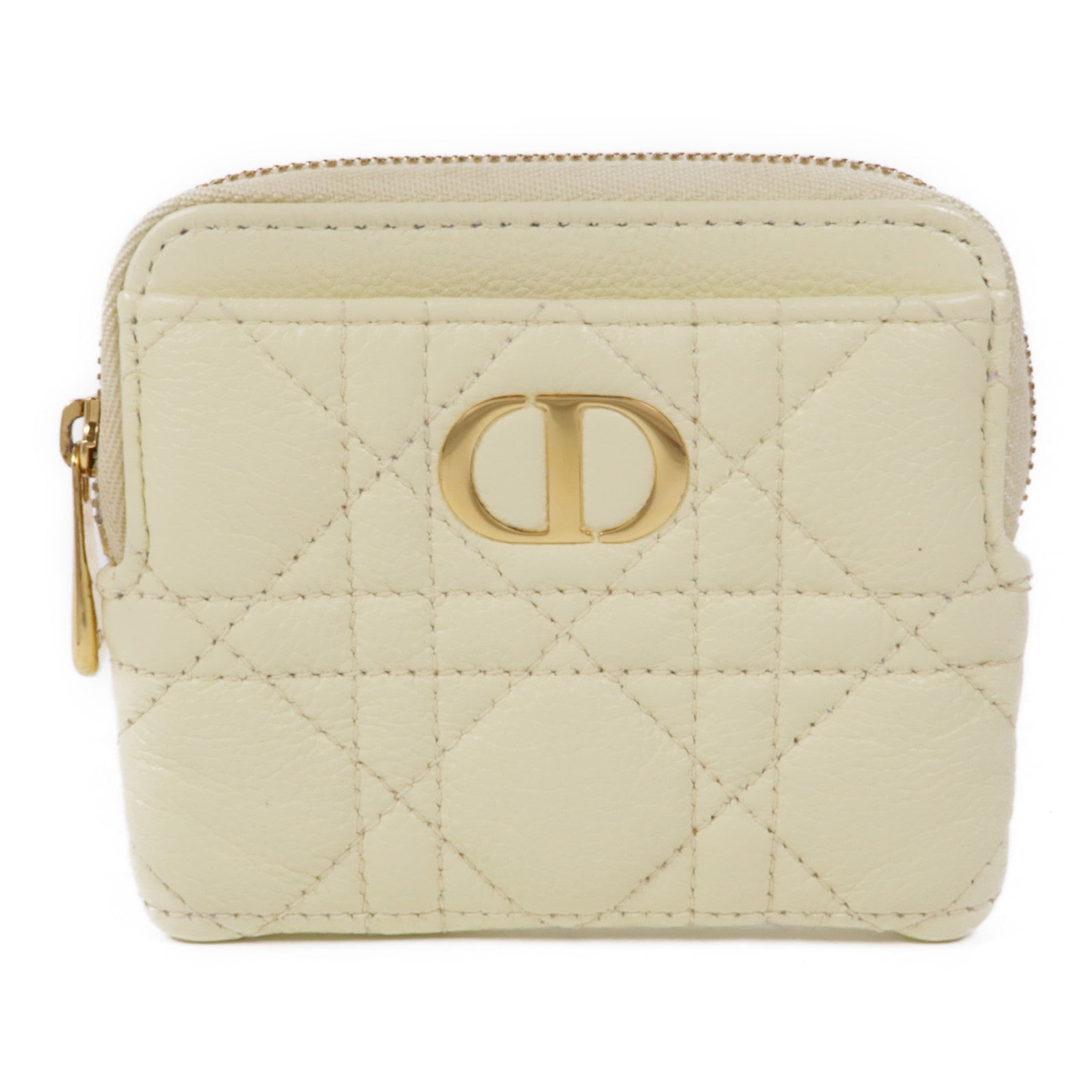 Dior 【激減優惠】牛皮皮革Caro Lavender金扣零錢包