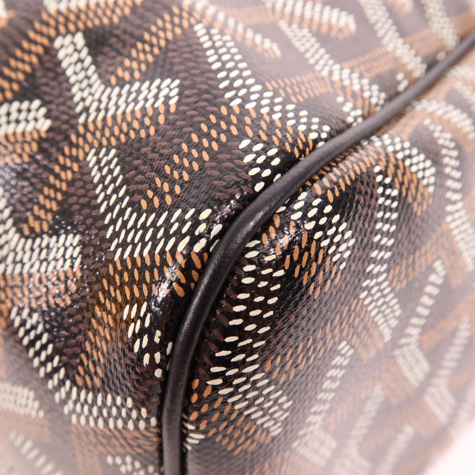 GOYARD 塗層帆布Rouette Souple PM銀扣肩背袋