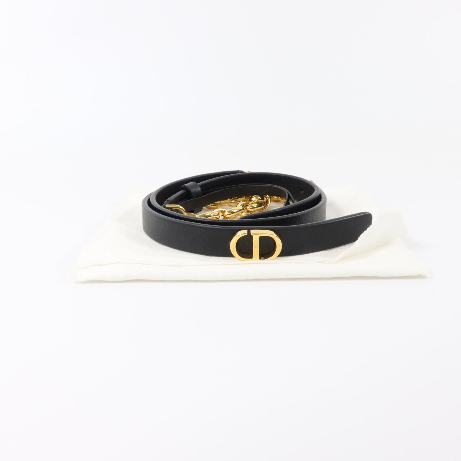 Dior 牛皮皮革Caro Belt 85cm皮帶