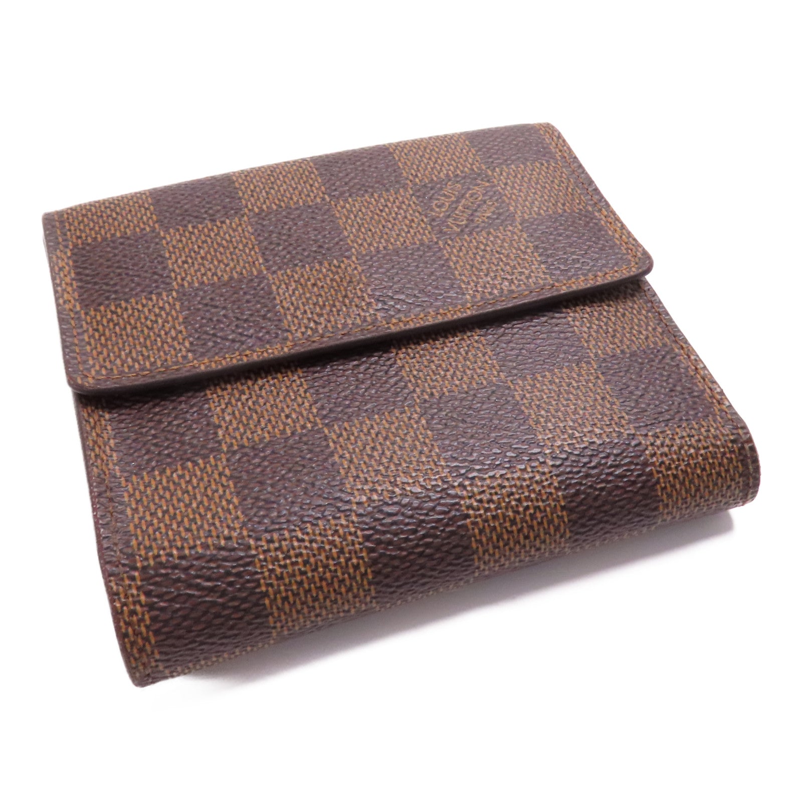 LOUIS VUITTON Damier Porteuille Elise Wallet金扣錢包