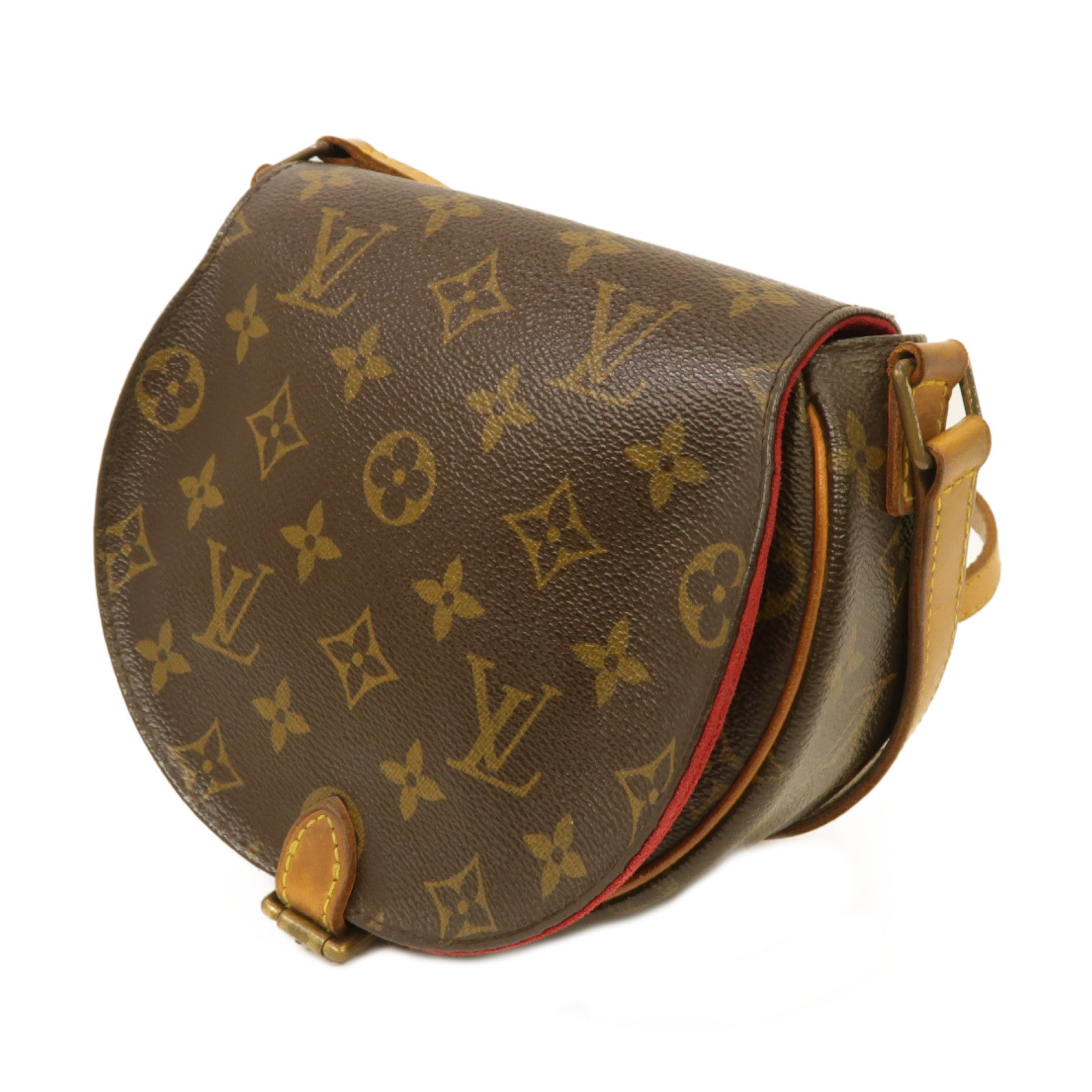 LOUIS VUITTON Monogram Tambourine金扣肩背袋棕色