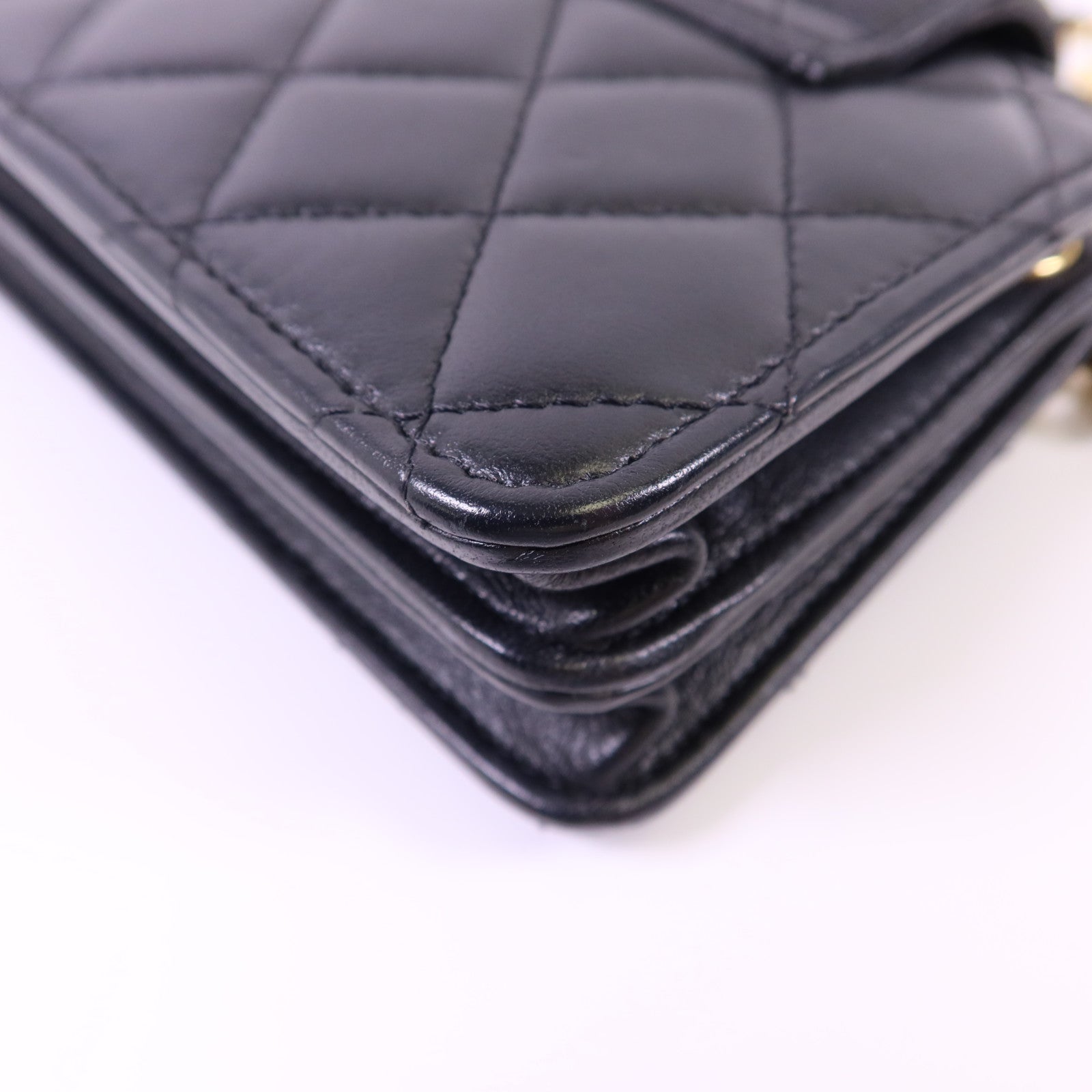 CHANEL 羊皮皮革Chain Shoulder Bag金扣鏈帶肩背袋