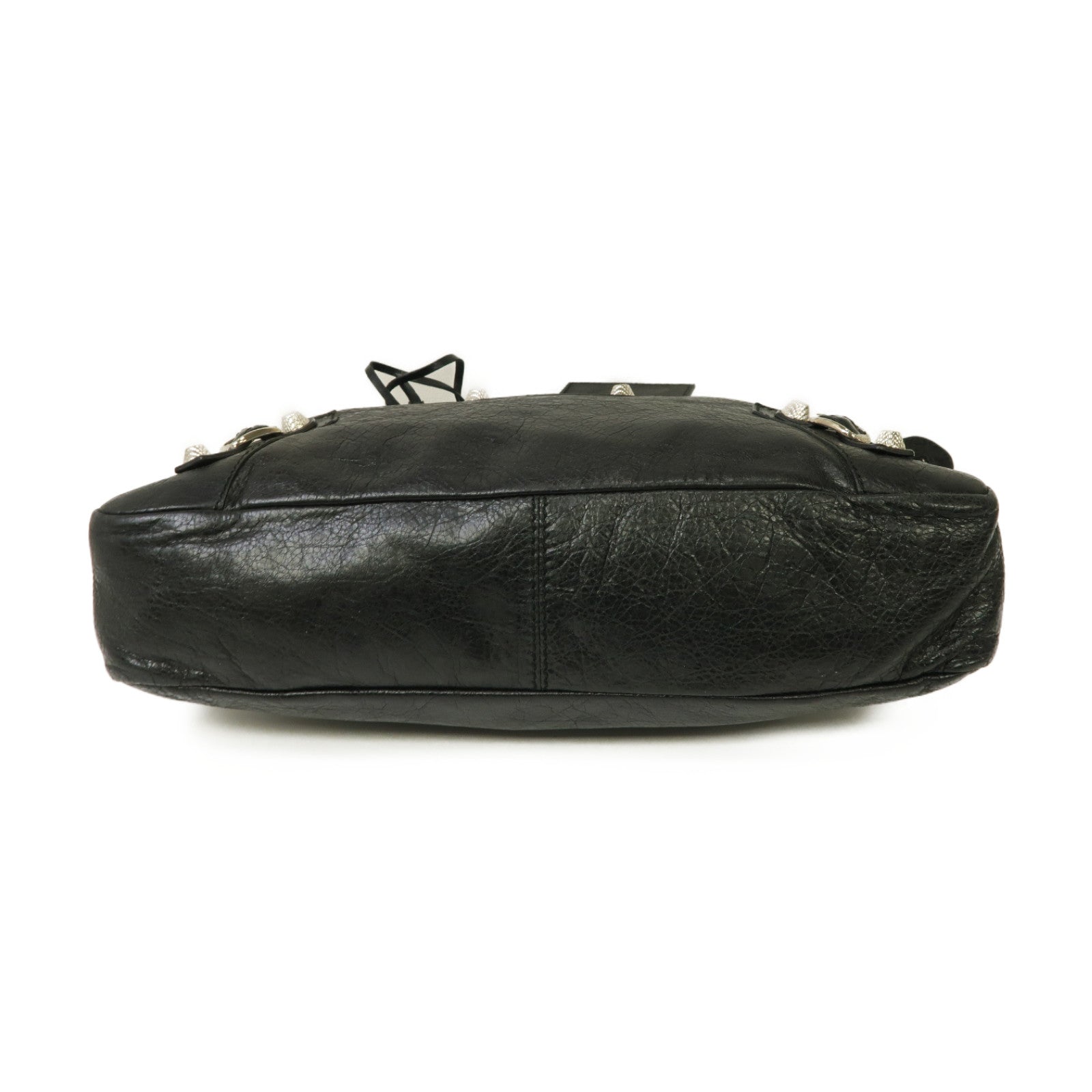 BALENCIAGA 牛皮皮革Giant Town銀扣手挽肩背兩用袋白色