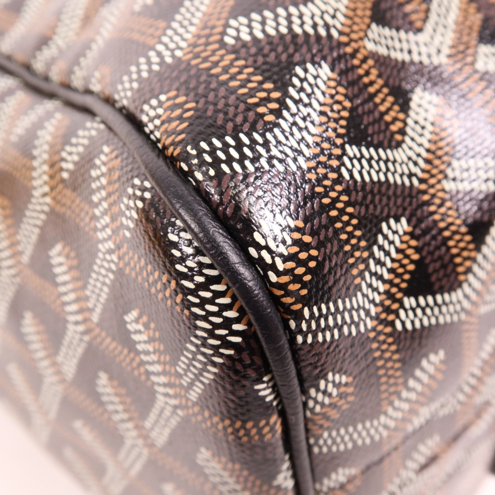 GOYARD 塗層帆布Rouette Souple PM銀扣肩背袋