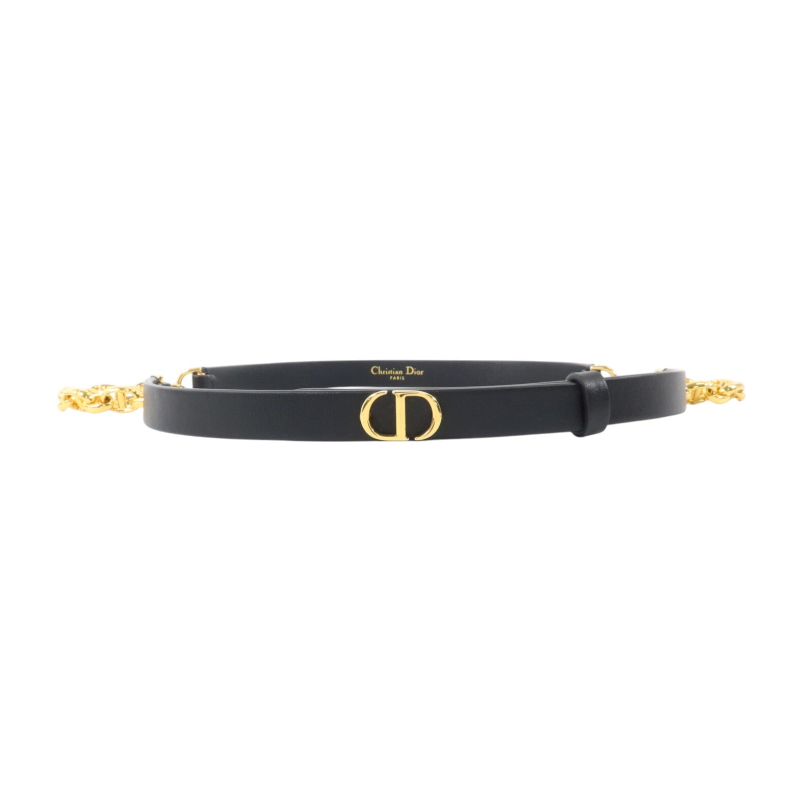 Dior 牛皮皮革Caro Belt 85cm皮帶