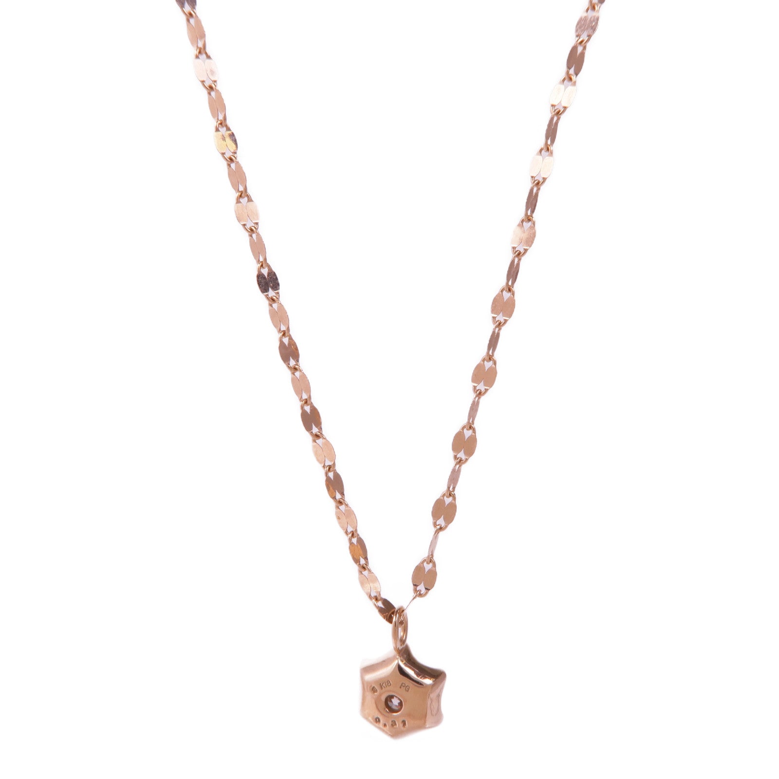 JEWELRY 18K玫瑰金Diamond Necklace鑽石項鍊