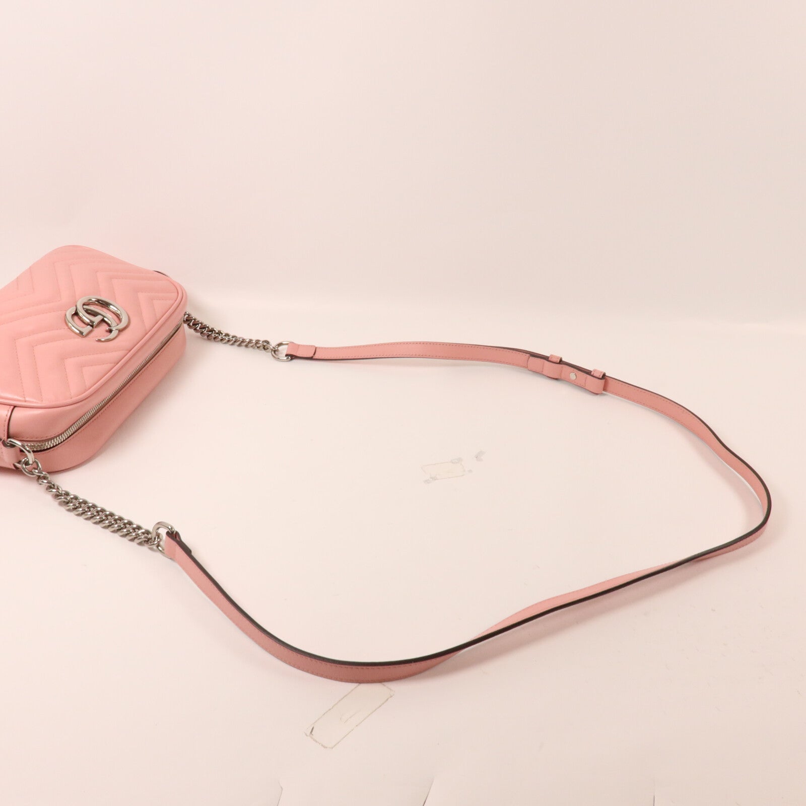 GUCCI 牛皮皮革GG Marmont Small鏈帶肩背袋