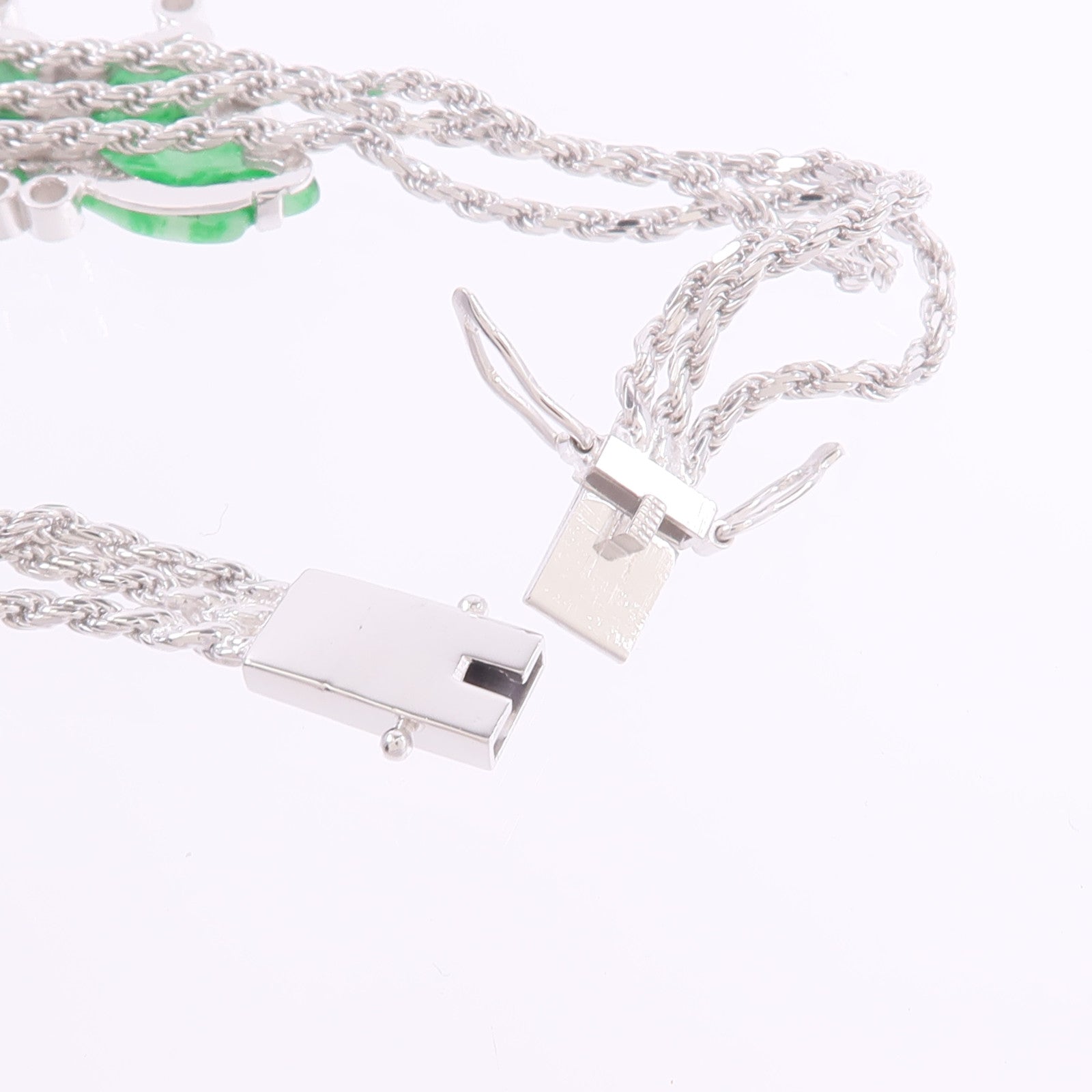 JEWELRY 18K白金Jade Bracelet翡翠手鏈