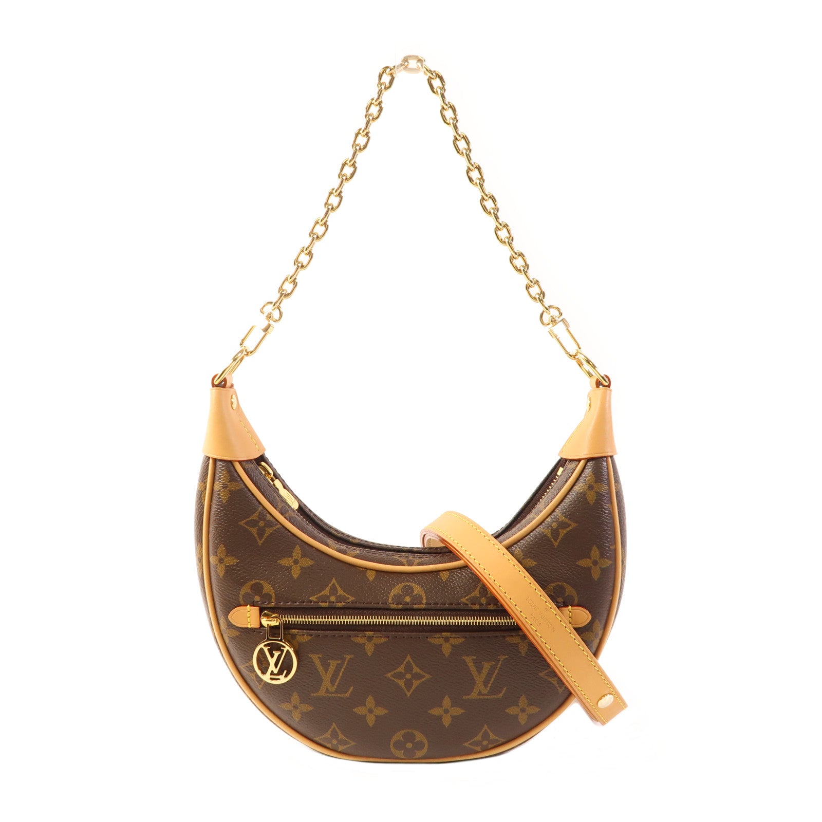 LOUIS VUITTON Monogram Loop金扣鏈帶肩背袋