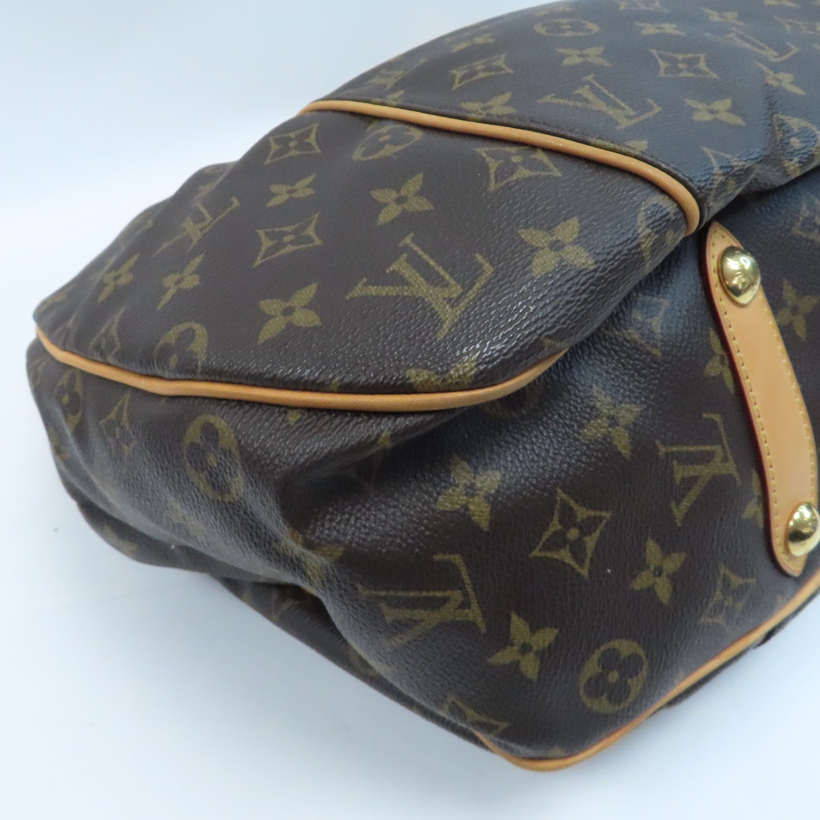 LOUIS VUITTON 【激減優惠】Monogram Galliera PM金扣肩背袋啡色