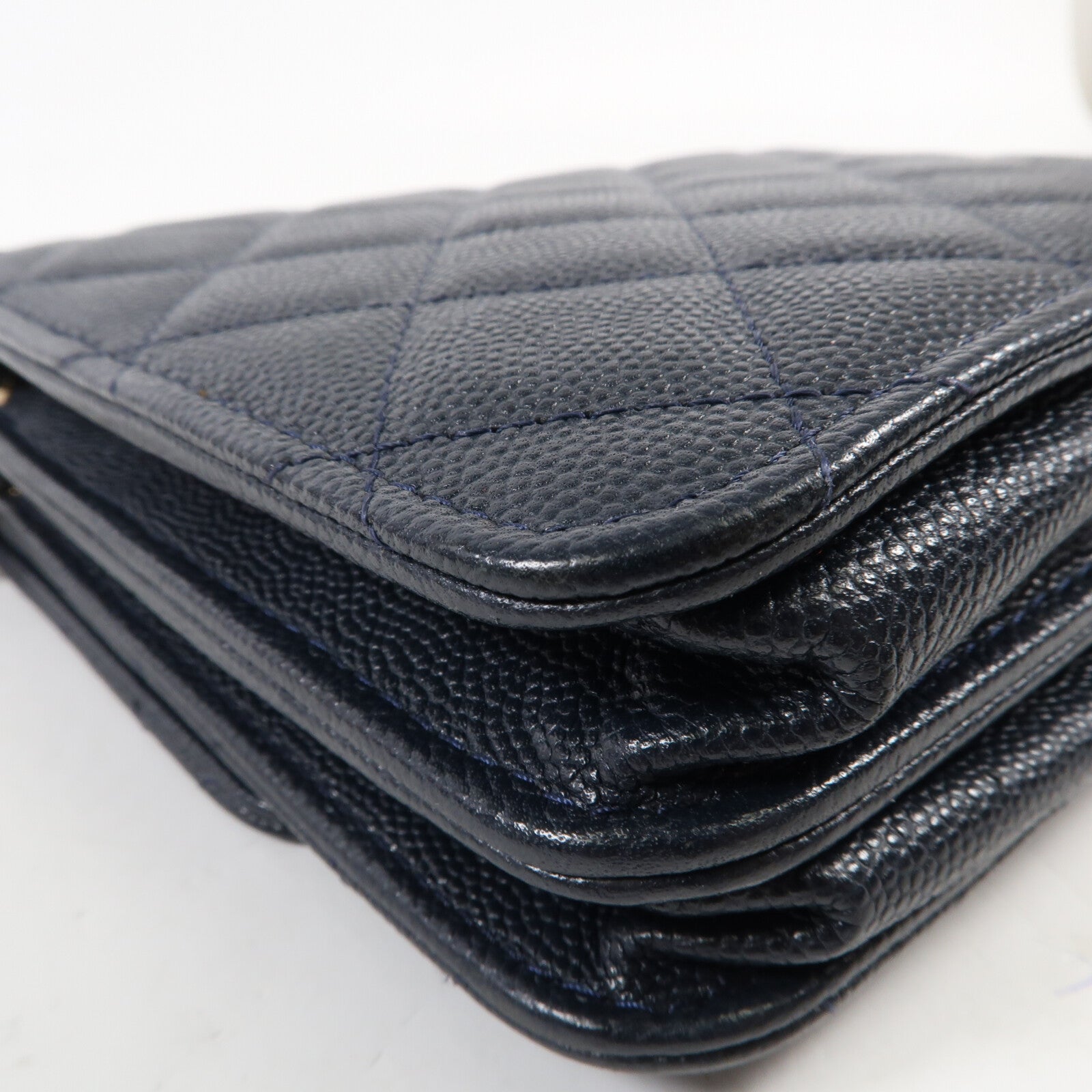 CHANEL 牛皮皮革Mini Wallet On Chain金扣鏈帶肩背袋